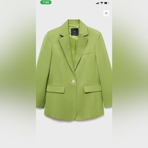 Mango Lime Green Blazer